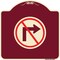 Signmission No Right Turn Graphic Only Heavy-Gauge Aluminum Architectural Sign, 18" x 18", BU-1818-23592 A-DES-BU-1818-23592 - alternate 1
